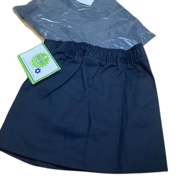2 Navy Blue Girls Pleated Scooters Size 6 NWT - Picture 3 of 8
